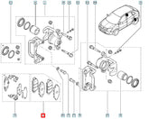 Koleos Arka Fren Balatası Şema